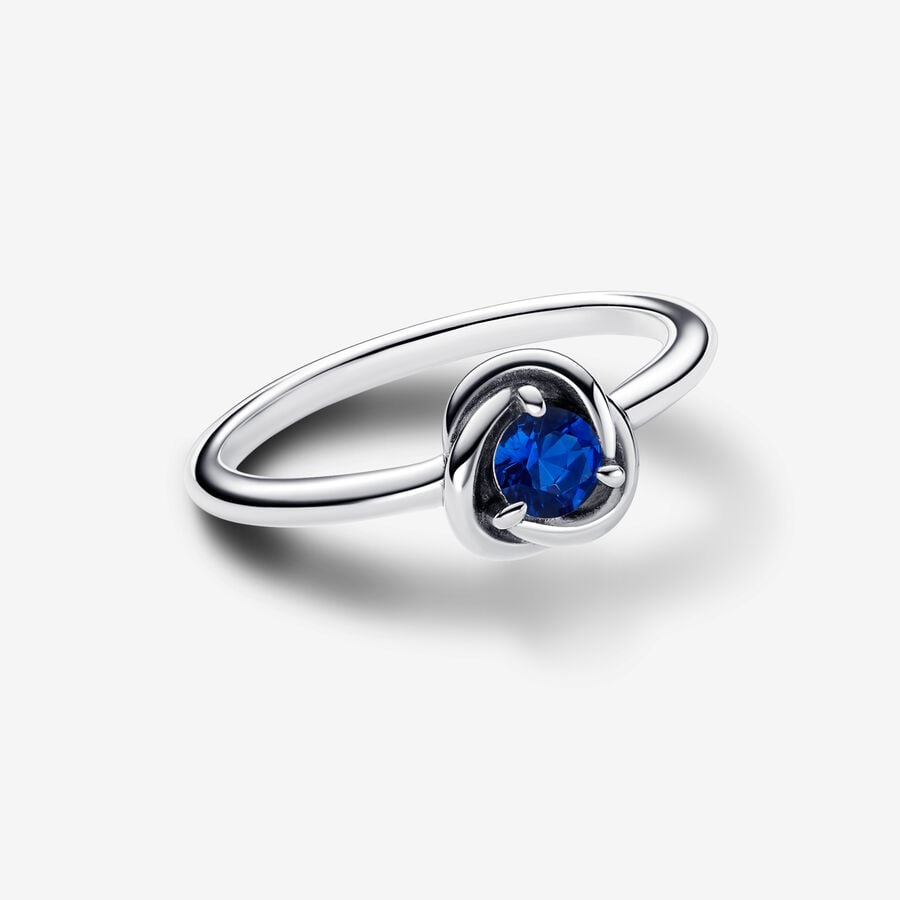 Septembre Bague Cercle éternel en bleu princesse