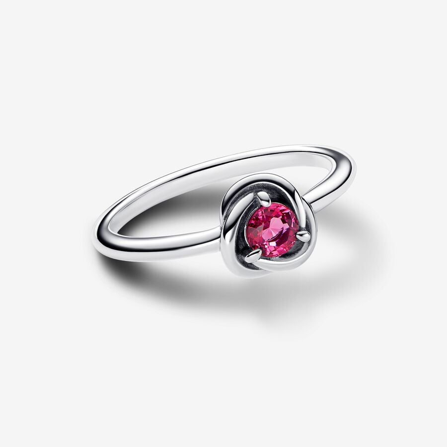 Octobre Bague Cercle éternel rose