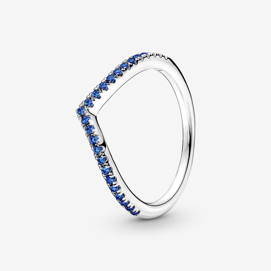 Bague Vœu bleu scintillant Pandora Timeless