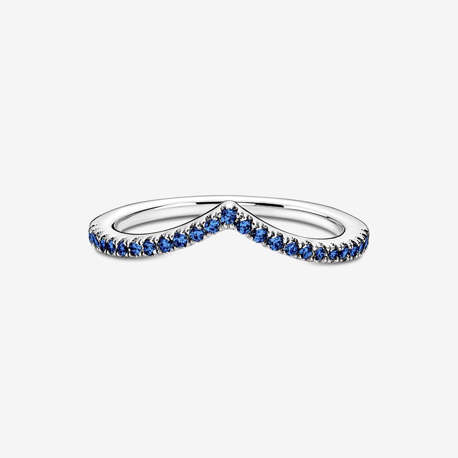 Bague Vœu bleu scintillant Pandora Timeless