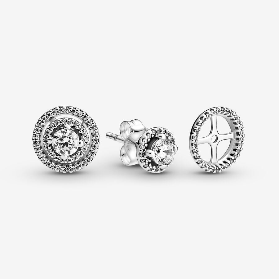 Clous d’oreille Halo double scintillant