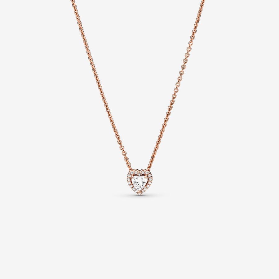 Collier scintillant Cœur