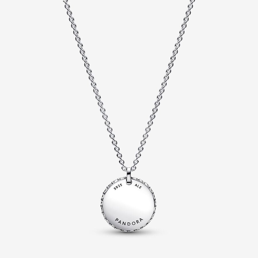 Collier à pendentif Rond en pavé Pandora Timeless