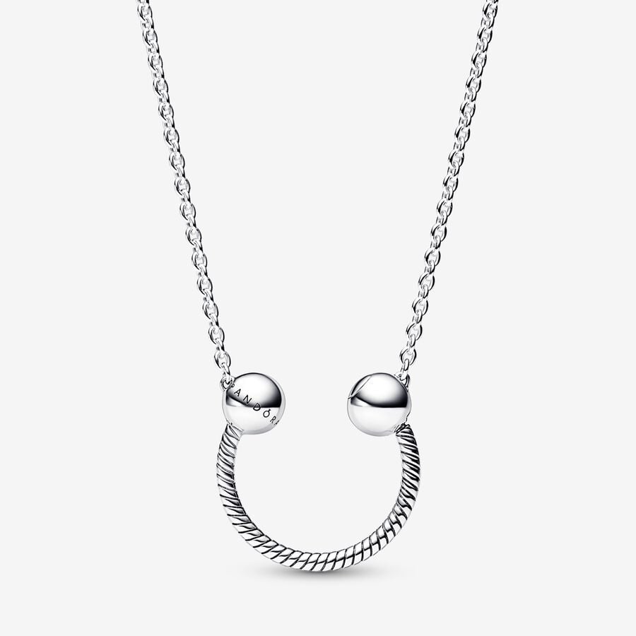 Collier à pendentif à charms en forme de U Pandora Moments