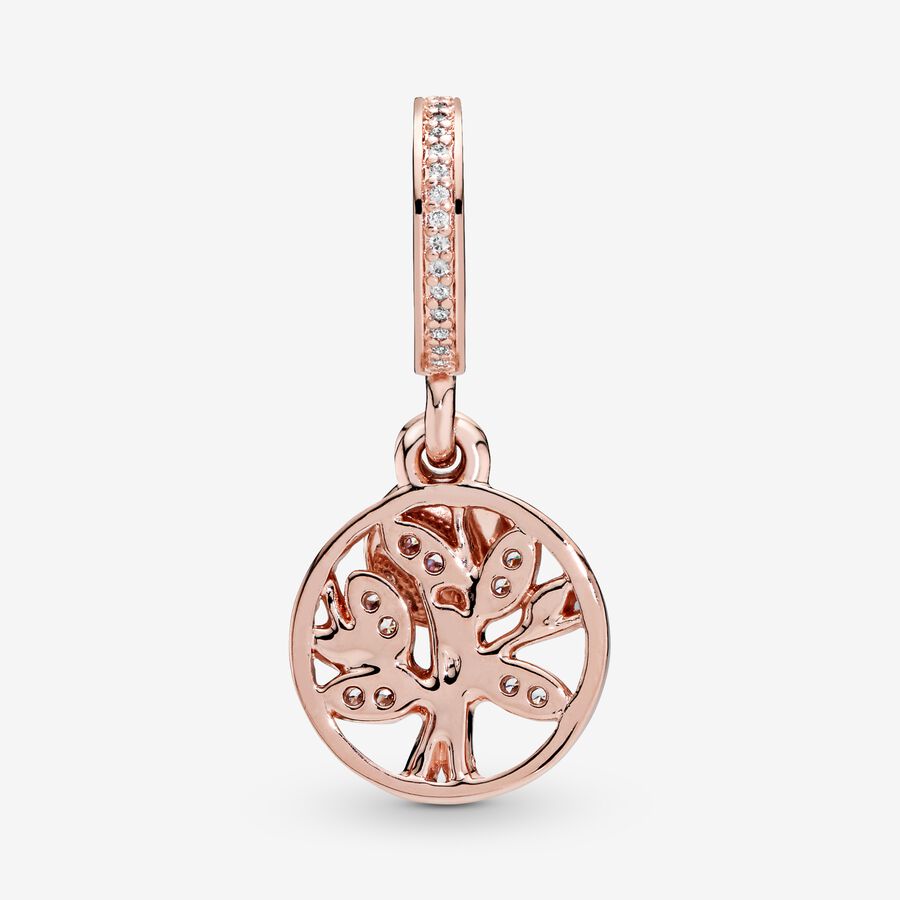 Charm-pendentif Arbre généalogique scintillant