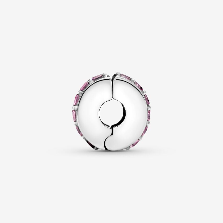 Clip Ligne rose scintillante