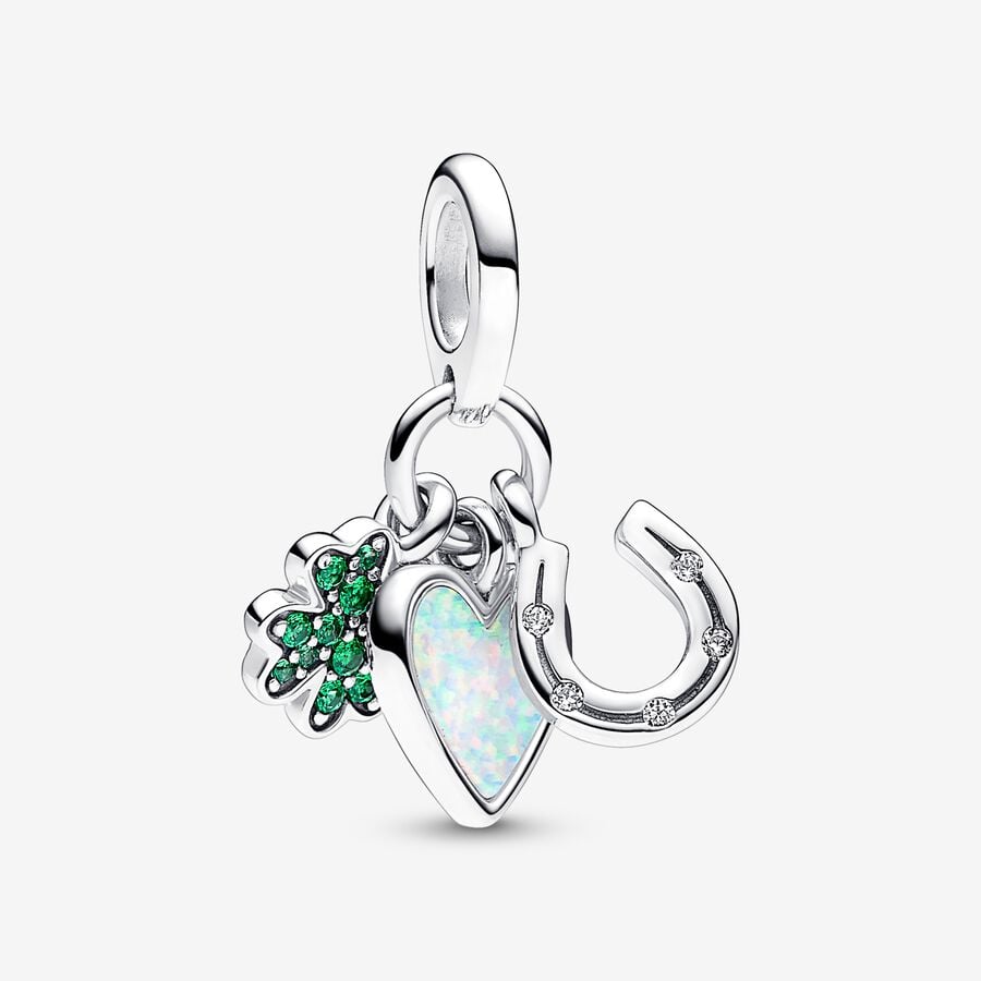 Collier à pendentif à charms en forme de U Pandora Moments