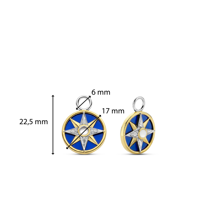 TI SENTO Charms pour les boucles d'oreilles 9267BL