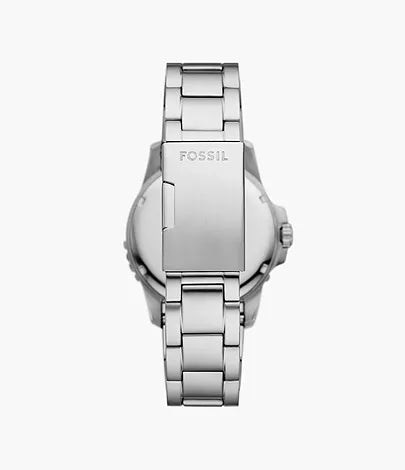 FOSSIL Montre à trois aiguilles avec date Fossil Blue Dive en acier inoxydable