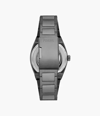 FOSSIL Montre automatique en acier inoxydable fumée Everett