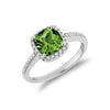 PERIDOT&DIA RING - BAGUE DIA&PERIDOT