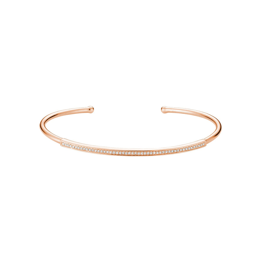 Open Shank Diamond Bangle Bracelet