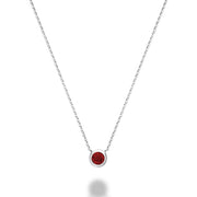 RUBY&DIA NECKLACE - COLLIER DIA&RUBIS