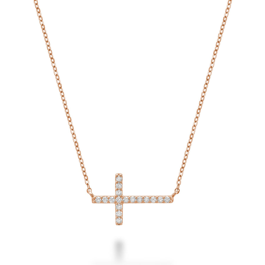 Religious Cross Diamond Necklace