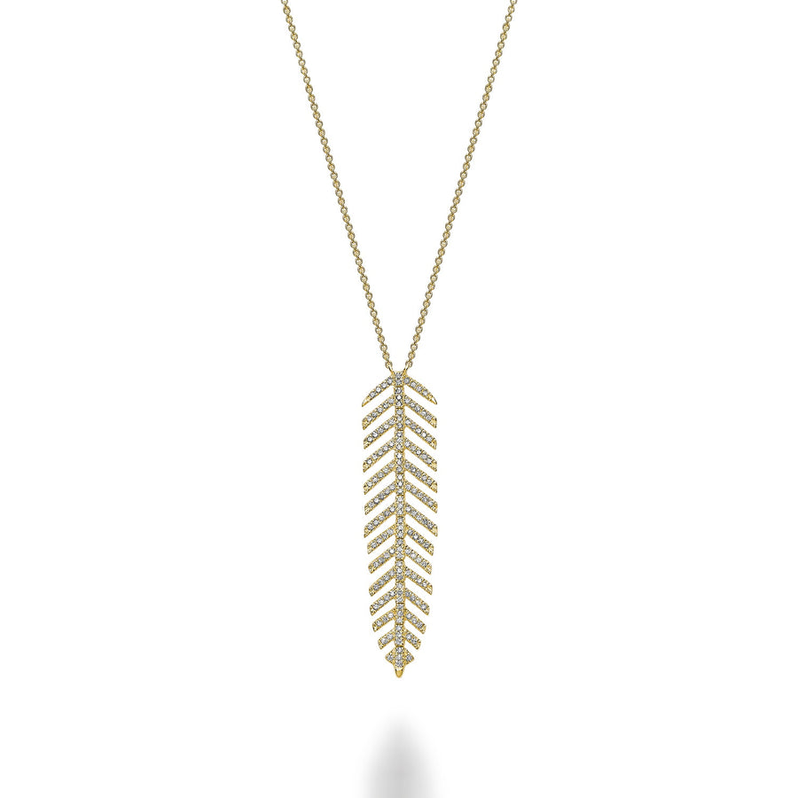 Leaf Diamond Necklace