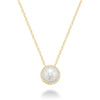 PEARL&DIA PENDANT - PENDENTIF EN DIA&PERLE