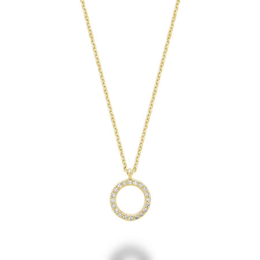 Circle Shape Diamond Pendant