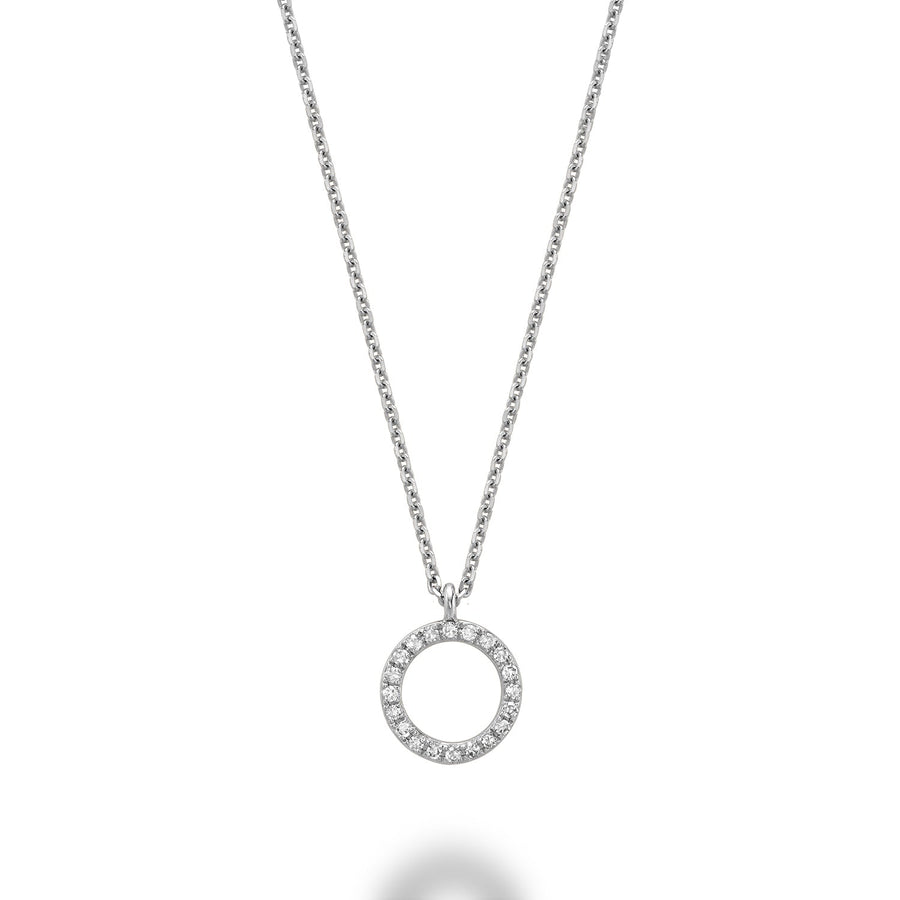 Circle Shape Diamond Pendant