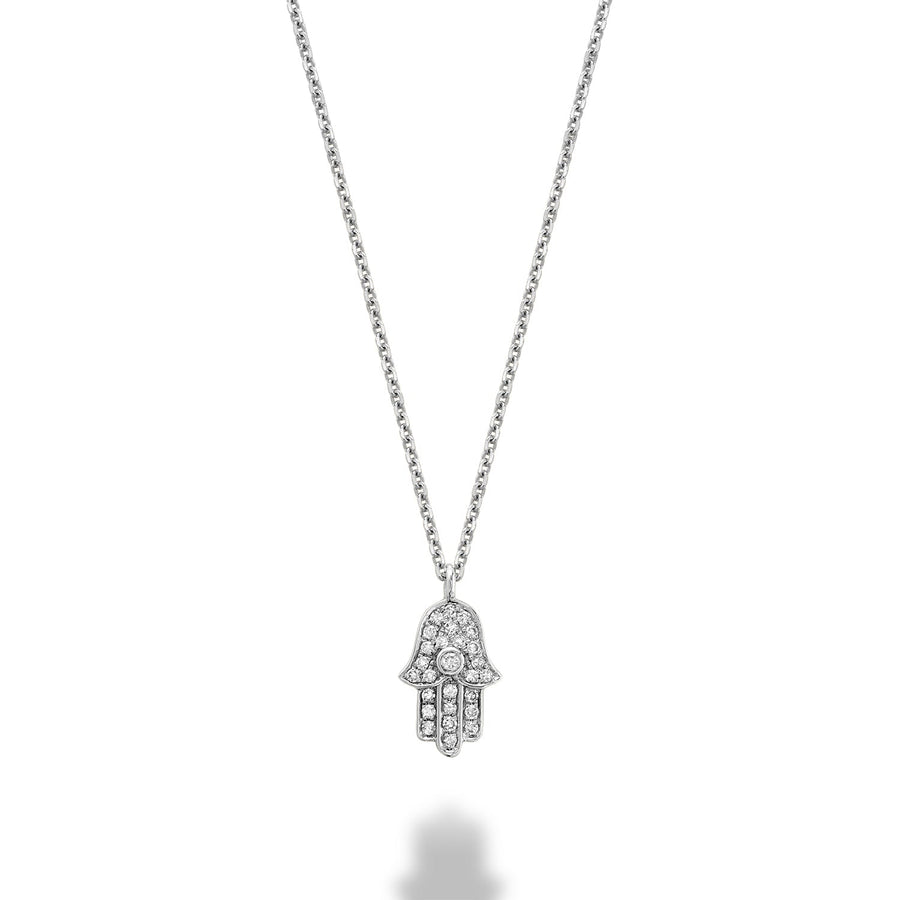 Hamsa Diamond Pendant