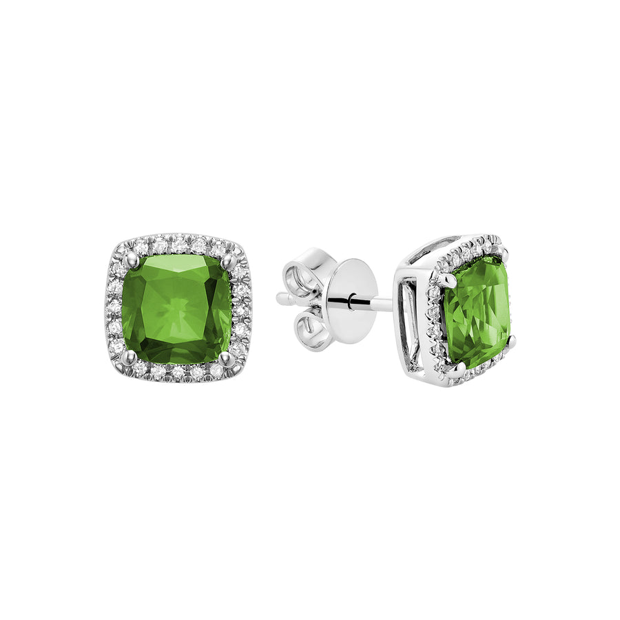 PERIDOT&DIA EARRING - BOUC.OREIL EN DIA&PERIDOT