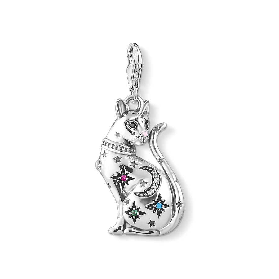 Pendentif Charm chat constellation arg.