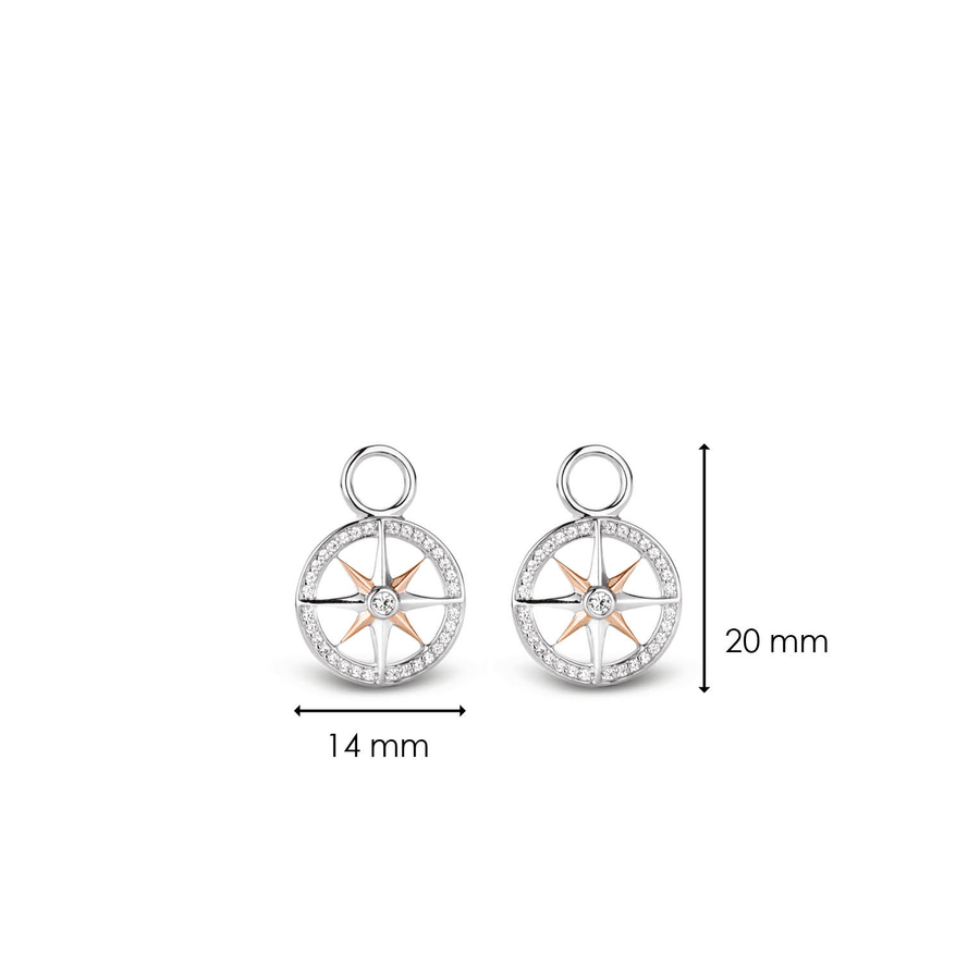 TI SENTO Charms pour les boucles d'oreilles 9205ZR