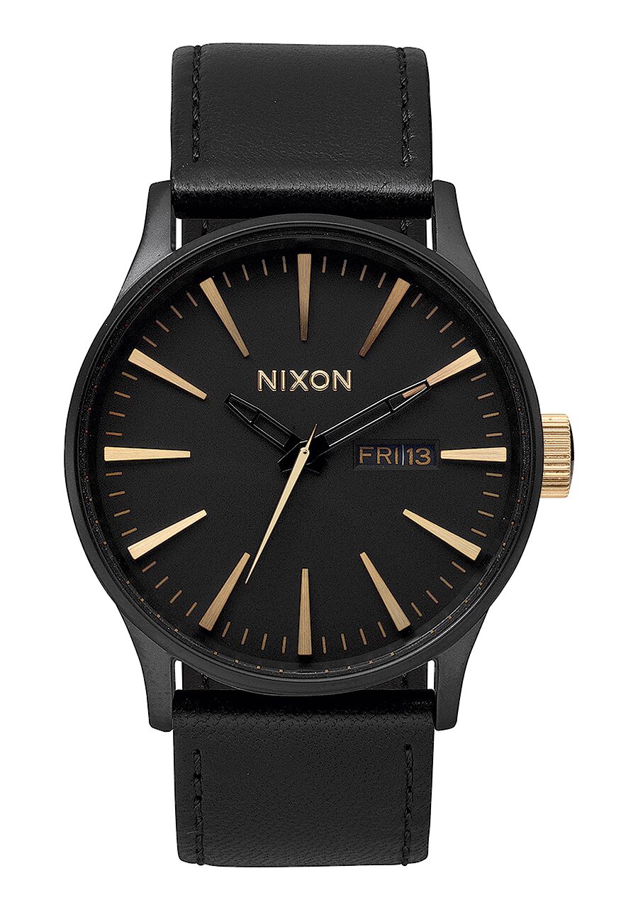 NIXON Sentry Cuir Noir