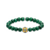 Bracelet croix vert