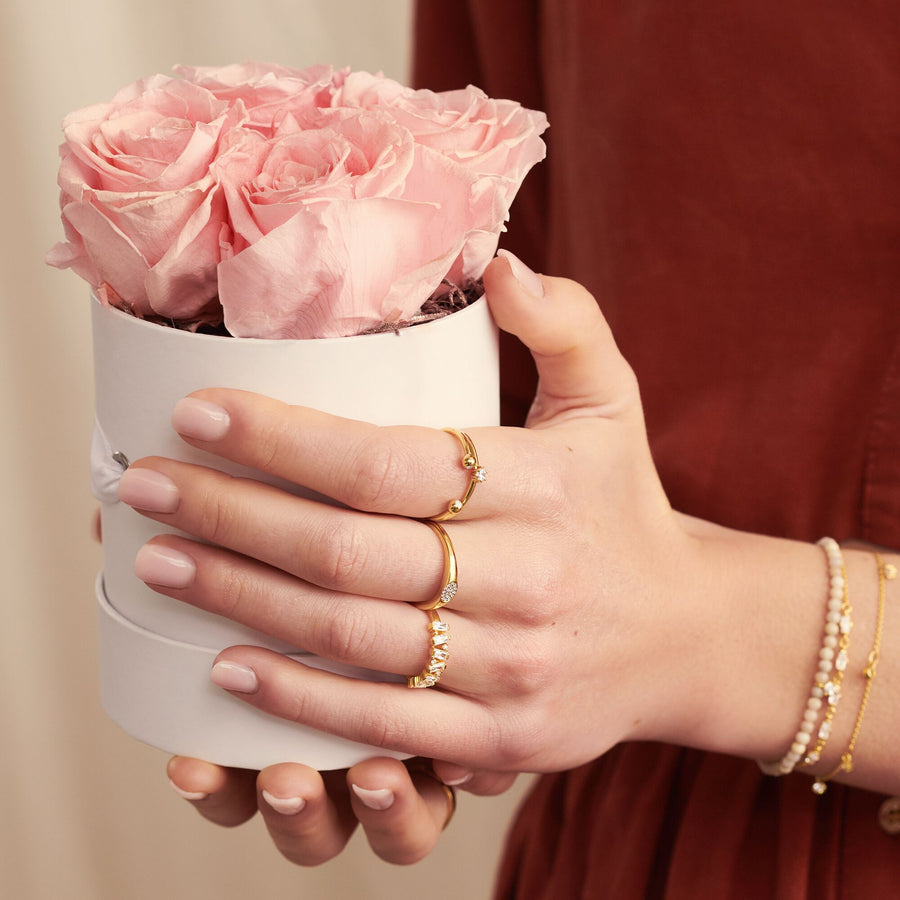 Bracelet perles roses avec pierre blanche | THOMAS SABO