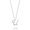 DIAMOND MINI INITIAL PENDANT W/CHAIN