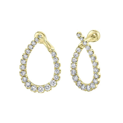 BOUCLE D'OREILLE DIAMANT 1.31CT 14KR