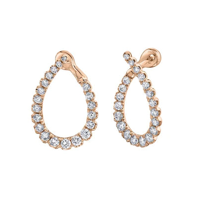 BOUCLE D'OREILLE DIAMANT 1.31CT 14KR