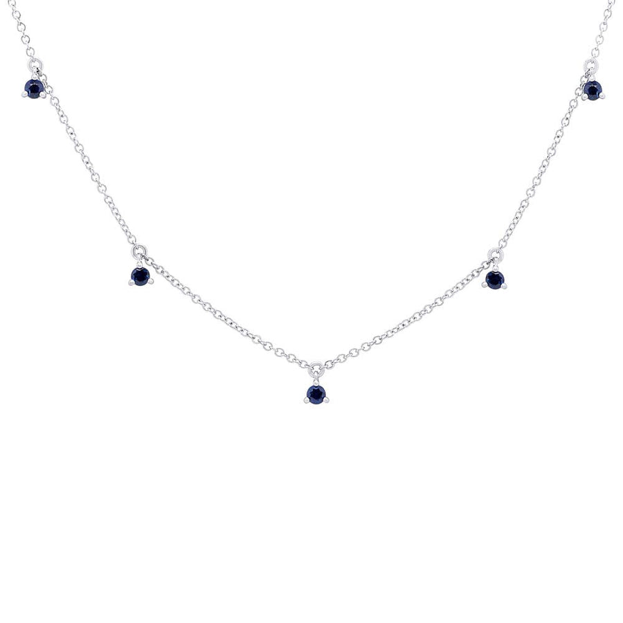 0.35CT BLUE SAPPHIRE NECKLACE