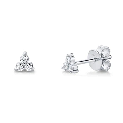 BOUCLE D'OREILLE DIAMANT 0.15CT 14KR