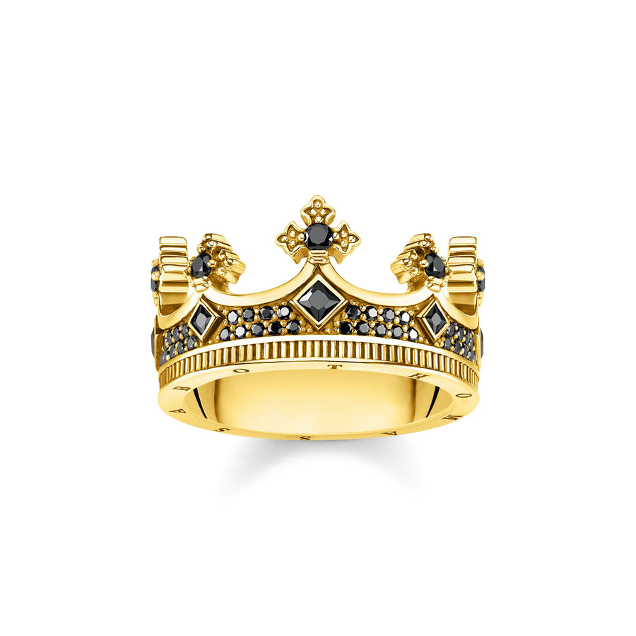 Bague couronne or