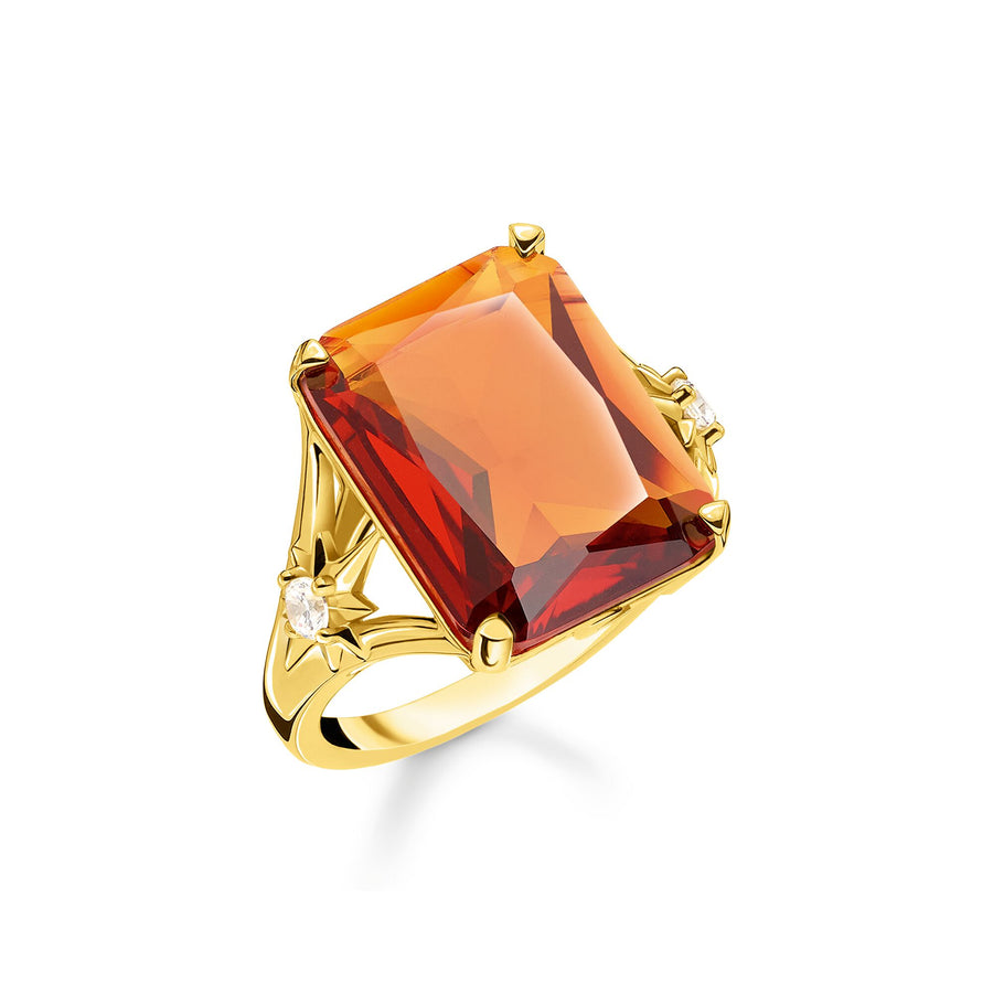 Pierre 2025 orange bague